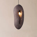 Axyaa Retro Red Droplight for Designer Dining Room, Japanese Wabi Sabi Style