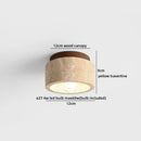 Axyaa Nordic LED Ceiling Light Stone Wood Ball Luxury Ceiling Lamp