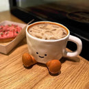 Axyaa Cartoon Couple Ceramic Mug - Cute Creative Coffee Tea Cup