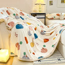 Axyaa Milk Flannel Printed Blanket