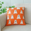 Axyaa Halloween Ghost Pillowcase 45x45cm - Canvas Sofa Decor Cover