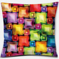 Rainbow Square Pillowcase by Axyaa: Home & Car Decor Accent