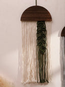 Axyaa Macrame Tapestry Wall Hanging Tassel Yarn Art for Bedroom Living Room