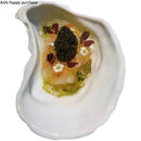 Axya Irregular Ceramic Oyster Plate Set for Dining and Décor