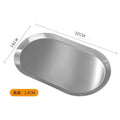 Axyaa Stainless Steel Oval Jewelry Display Tray - Elegant Home Organizer Tray