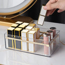 Axyaa Acrylic Makeup Brush & Lipstick Organizer Tray, 18 Slots
