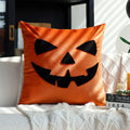 Axyaa Halloween Cartoon Embroidery Cushion Cover for Home Sofa Decor, 45x45 Square Pillowcase