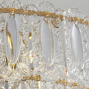 Axyaa Modern Retro Glass Luxury Chandelier for Living Room and Bedroom