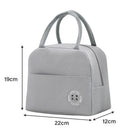 Axyaa Kids Solid Lunch Bag: Thermal Insulation, Portable, Large Capacity, Outdoor Picnic Bag