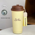 Axyaa Ceramic Thermal Coffee Tumbler with Straw - Luxury Tea Thermos Bottle