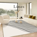 Axyaa Modern Minimalist Large Area Rug for Bedroom and Living Room Decor