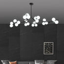 Axyaa Modern Glass Ball Molecular LED Ceiling Chandelier for Home Lighting