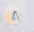Axyaa Adjustable USB Wall Lamp for Bedroom Study, Minimalist LED Reading Light