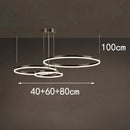Axyaa Modern Pendant Chandelier for Dining Room Ceiling, LED Indoor Decorative Lighting