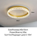 Axyaa LED Ceiling Light Dimmable Modern Round Glossy Lighting Fixtures