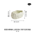 Axyaa Stone Pattern Dan Ceramic Plate Set