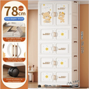 Axyaa Cartoon Foldable Storage Box, Heavy-Duty Rolling Organizer for Home - 2 Colors