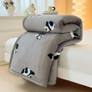 Axyaa Panda Print Milk Velvet Queen Size Blanket - Soft & Warm Flannel Sofa Throw