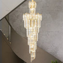Axyaa Luxury Crystal Chandelier for Villa Hotel Duplex Building