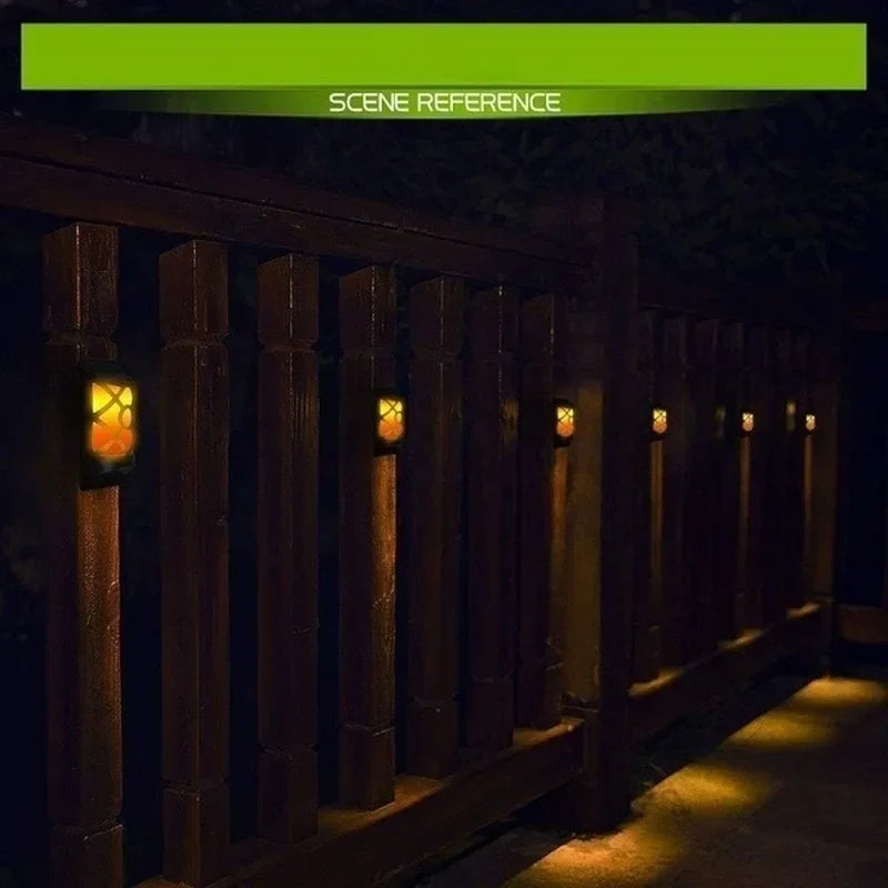 Axyaa Solar Flame Lights: Lattice Design for Garden & Christmas Decor