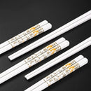 Axyaa Ceramic Chopsticks Set: Anti Mold, Drop, Slip - High-end Chinese Tableware