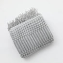 Axyaa Knitted Throw Blankets: Cozy Chunky Textured Vintage Gift, Tassel Trim