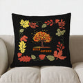 Axyaa Autumn Squirrels & Leaves Pillow Cover