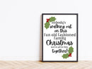 Axyaa Christmas Tree Canvas Print Wall Art Poster for Modern Living Room