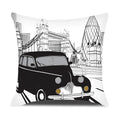 Axyaa London Guard Street Scene Cushion Cover - Cute Cartoon Design