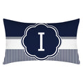 Axyaa Blue Stripe Pillowcase 30X50 for Sofa Chair Decor