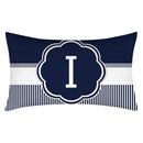Axyaa Blue Stripe Pillowcase 30X50 for Sofa Chair Decor