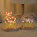 Axyaa Tulip Flower LED Night Light: Handmade Bedroom Decor & Birthday Gift