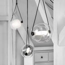 Axyaa Luxury Glass Pendant Chandelier for Bedroom, Restaurant, and Bar