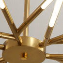 Axyaa Nordic Gold Dimmable LED Chandelier: Illuminate Your Modern Living Space