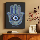 Evil Eyes Abstract Art Canvas Dcor Prints by Axyaa