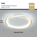 Axyaa Minimalist LED Ceiling Light for Bedroom and Study - Modern Art Design
