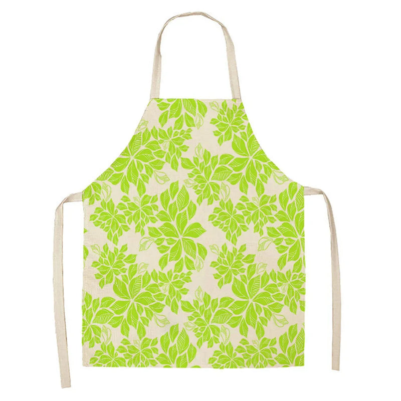 Axyaa Green Plant Style Apron for Adults and Kids