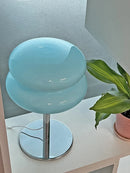 Axyaa Modern LED Stained Glass Mushroom Desk Lamp