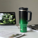 Axyaa Stainless Steel Thermal Water Bottle with Handle and Straw