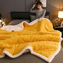 Axyaa Winter Plush Fleece Blanket - Cozy Sofa Quilt for Office and Home