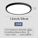 Axyaa Smart LED Ceiling Light - Dimmable Lighting Fixture for Living Room and Bedroom