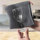 Axyaa Soft Cotton Towel Kitchen Dish Rags Honeycomb Face Wash Cleaning Cloth