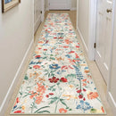 Axyaa Floral Print Runner Rug - Small, Stylish & Non-slip Bedroom Carpet
