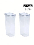 Axyaa 2.8L Airtight Food Storage Jars - Set of 4 with Labels and Pen