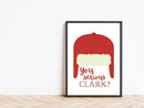 Axyaa Christmas Tree Canvas Print Wall Art Poster for Modern Living Room