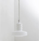 Axyaa Glass Suspension Chandelier - Retro White Ceiling Light for Living Room