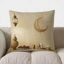 Axyaa Crescent Moon & Lantern Pillow Cover for Sofa, Bedroom, Car