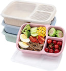 Axyaa Divided Lunch Box - Leak-proof & Microwave Safe - 3 Grids