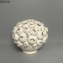 Axyaa White Floral Ceramic Vase Desk Decoration Minimalist Room Decor Aesthetic Flower Arrangement