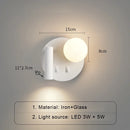 Axyaa Bedroom Wall Lamp Indoor Decor Lighting for Living Room Bedside Aisle Hallway